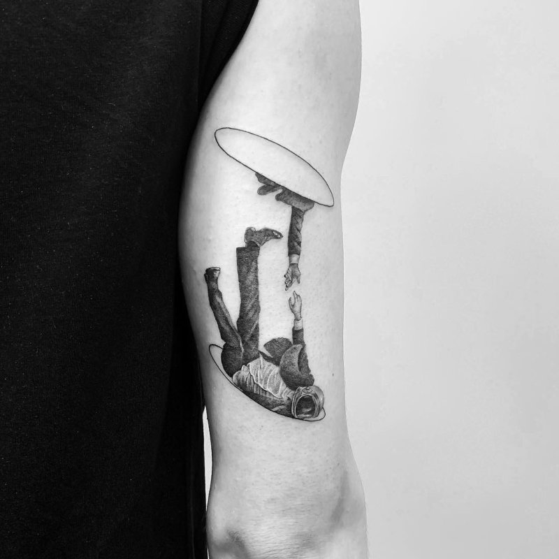 Astronaut Space Tattoo